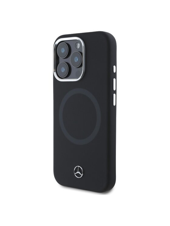 Etui na telefon Mercedes-Benz, Czarne, Apple iPhone 16 Pro