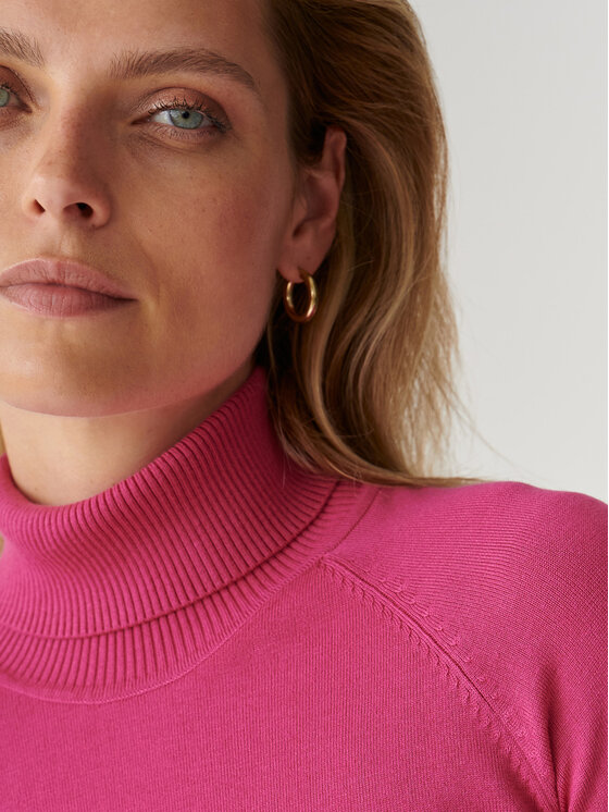 Tatuum Tatuum Rollkragenpullover Nekoki T2318.090 Rosa Slim Fit