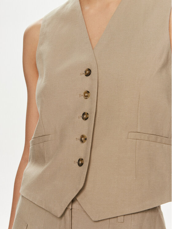 Herskind Herskind Obleková vesta Mister 5113840 Béžová Regular Fit