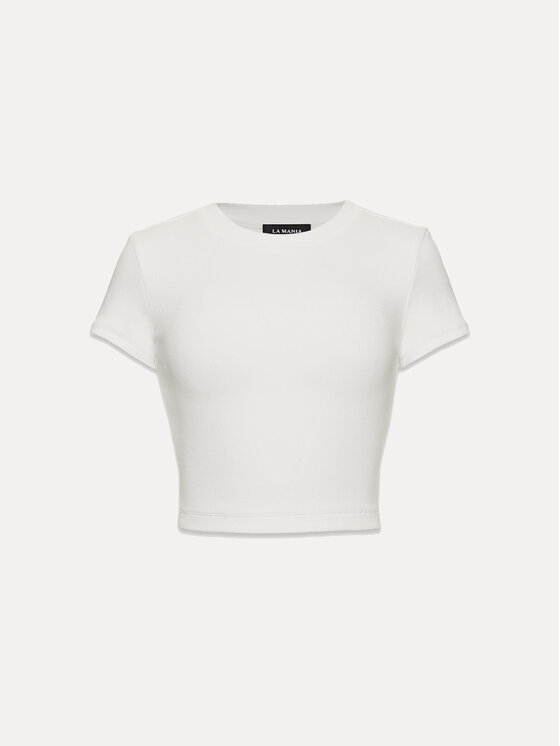 La Mania La Mania Top ELMA Kremowy Slim Fit