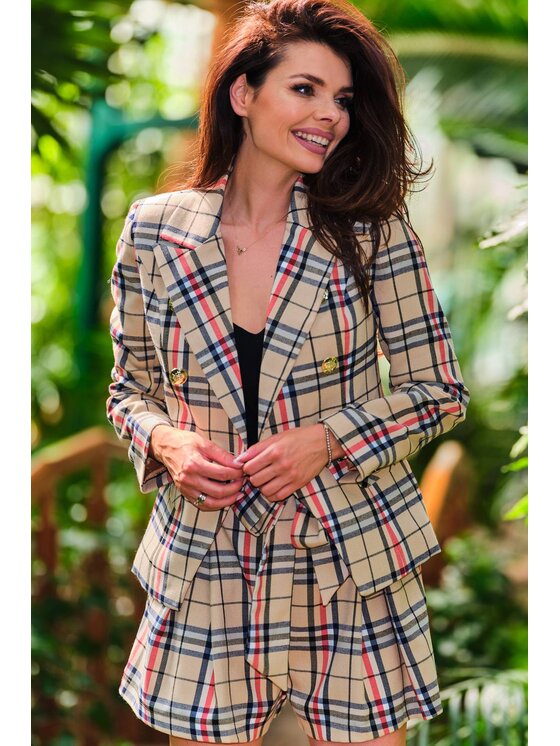 Awama Awama Szorty A438 Beżowy Basic Fit