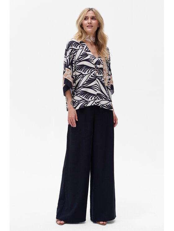 blue shadow blue shadow Bluzka Skala Czarny Regular Fit