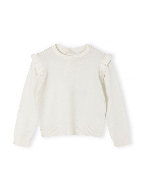 MINOTI MINOTI Sweter 12JUMPER 2 Biały Regular Fit