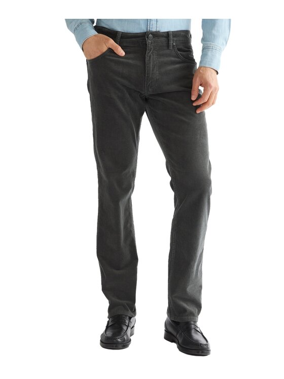Wrangler Wrangler Spodnie materiałowe 112386857 Szary Straight Leg