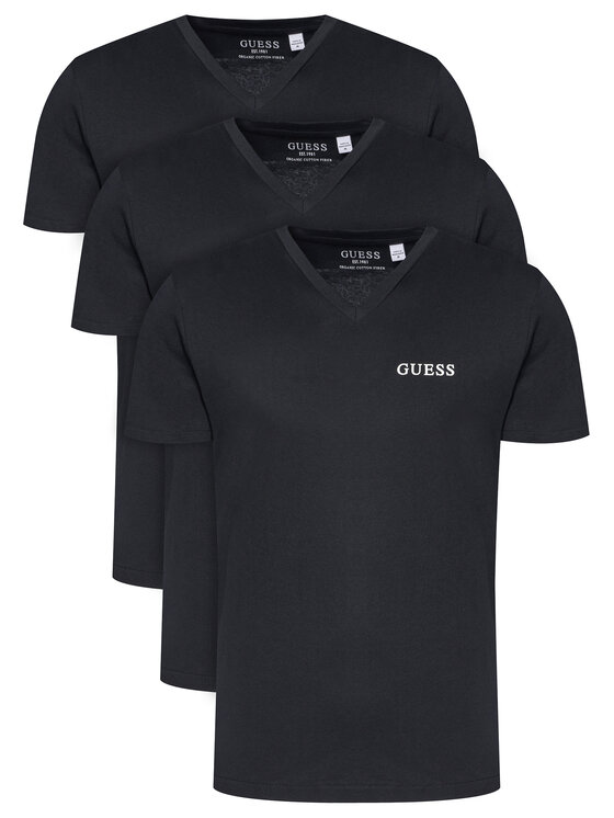 Guess Guess Set od 3 majice U5BG58 KCAM1 Crna Regular Fit