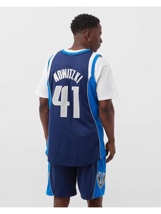 Mitchell & Ness Mitchell & Ness Tank top NBA SWINGMAN DALLAS MAVERICKS DIRK NOWITZKI Modrá Regular Fit