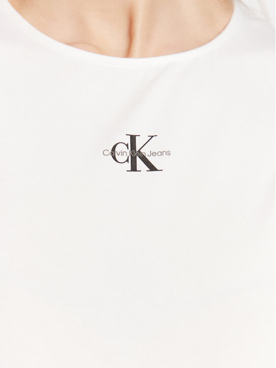 Calvin Klein Jeans Calvin Klein Jeans Top J20J220765 Bijela Regular Fit