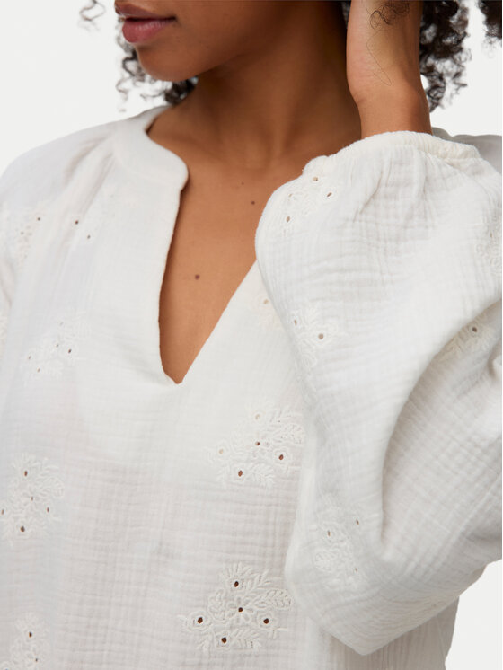 Vero Moda Vero Moda Bluzka Natali 10342739 Biały Regular Fit