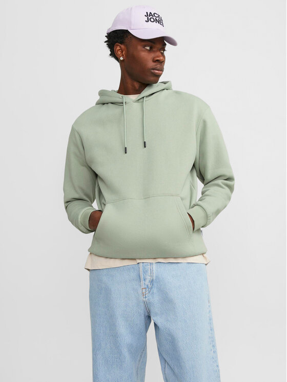 Jack&Jones Felpa Bradley 12249340 Verde Relaxed Fit, taglia : XXL