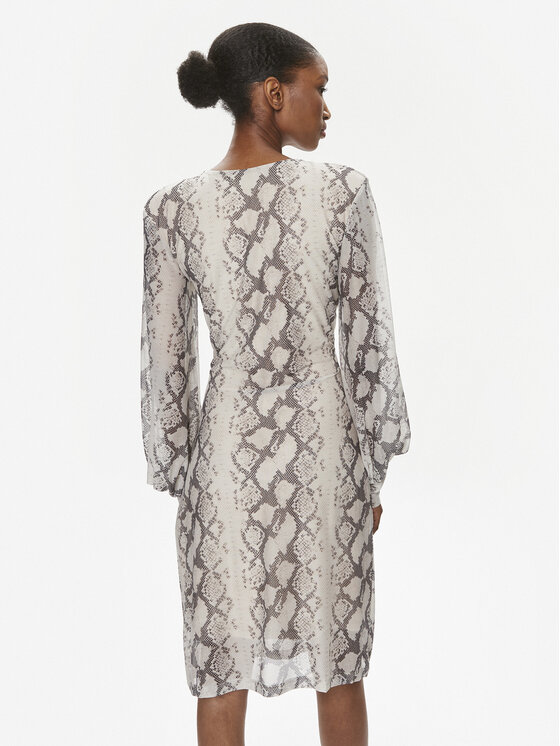 Bruuns Bazaar Bruuns Bazaar Koktel haljina Cilias BBW3871 Bež Slim Fit