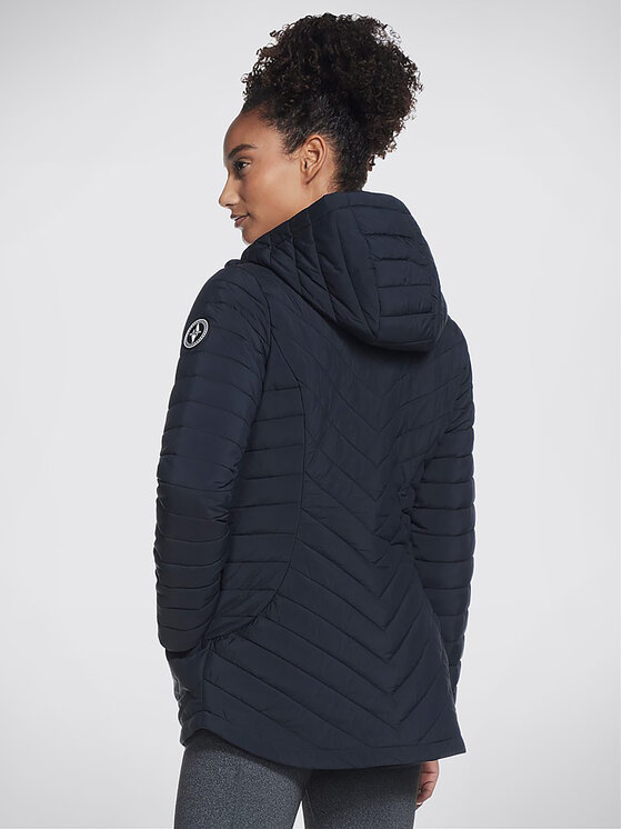 Skechers Skechers Anorák Goshield Everyday Parka JA5 Fekete Regular Fit