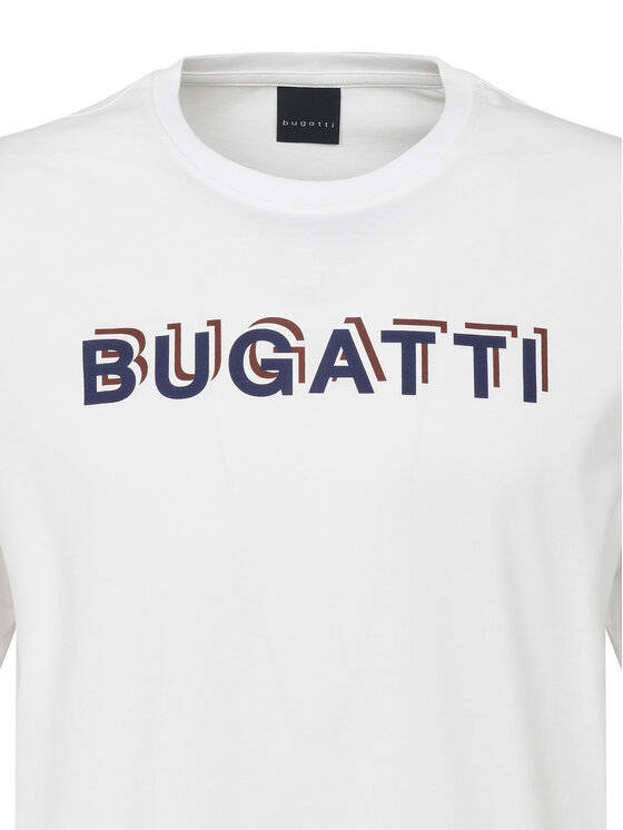 Bugatti Bugatti Тишърт 8350-75045C Бял Regular Fit
