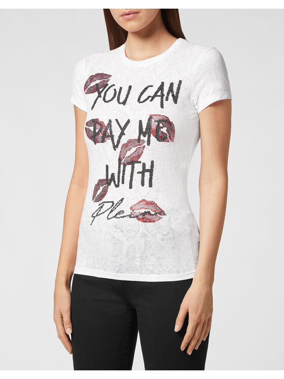 PHILIPP PLEIN PHILIPP PLEIN T-shirt 1487 Bianco Regular Fit