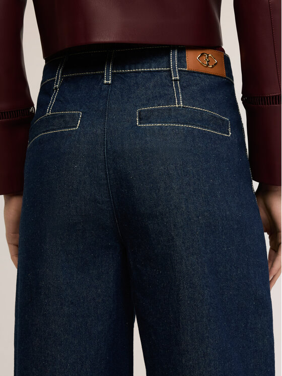 Motivi Motivi Jeansy P453Q004465N034 Niebieski Cropp Fit