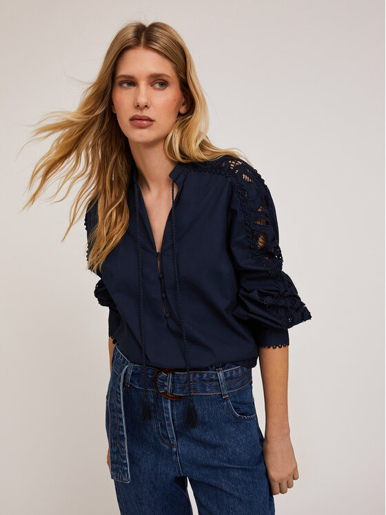 Motivi Motivi Camicia 5202Q000748N034 Blu Regular Fit