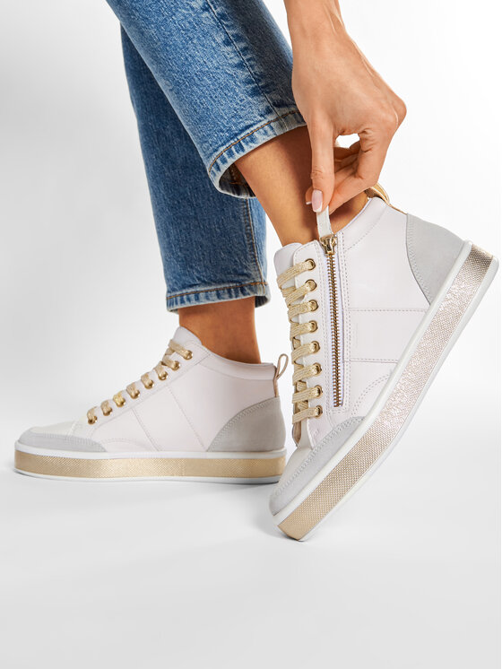 Geox Sneakersy D Leelu' G D94FFG 08522 C1000 Bílá | Modivo.cz