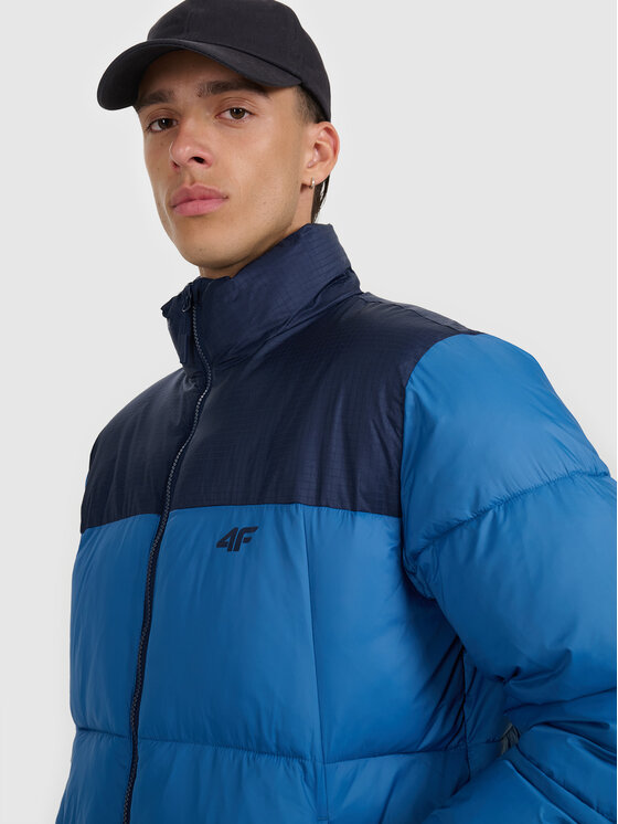 4F 4F Kurtka puchowa APRES SKI Granatowy Regular Fit