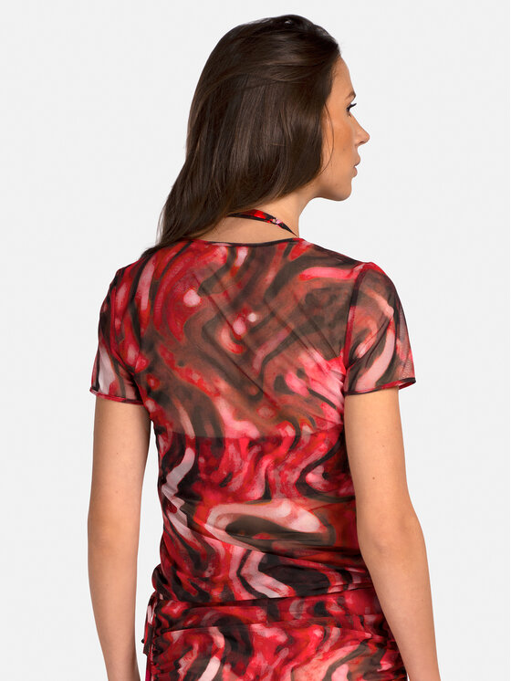 Miss Lou Miss Lou Blusa O-SI2-BRD Bordeaux