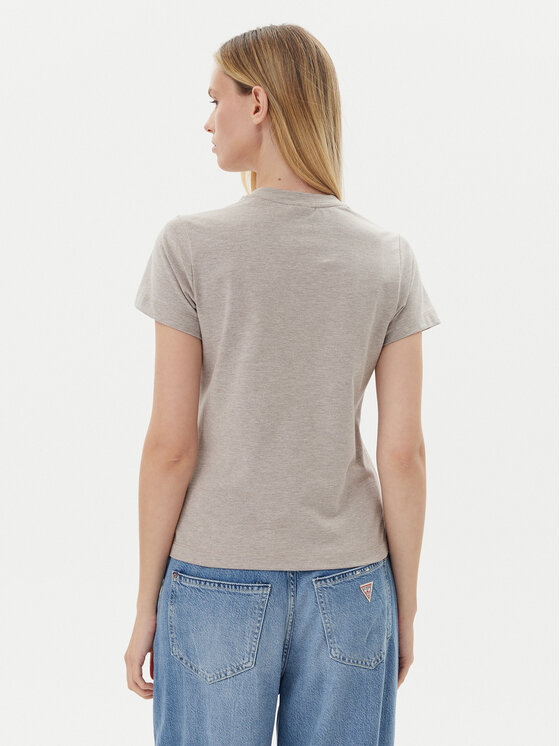 Guess Guess Тишърт V4YI21 KCDH1 Сив Slim Fit