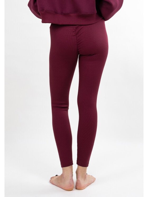 DKaren Sport DKaren Sport Legginsy LDK-K-B13 Bordowy Classic Fit
