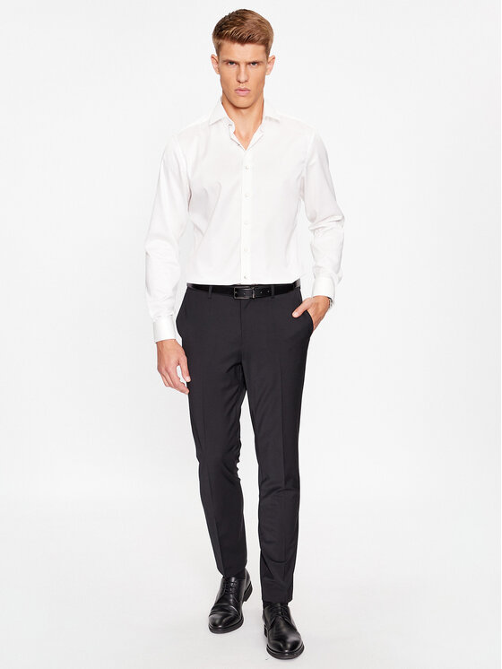 Eterna Eterna Πουκάμισο 8217/F659 Λευκό Slim Fit