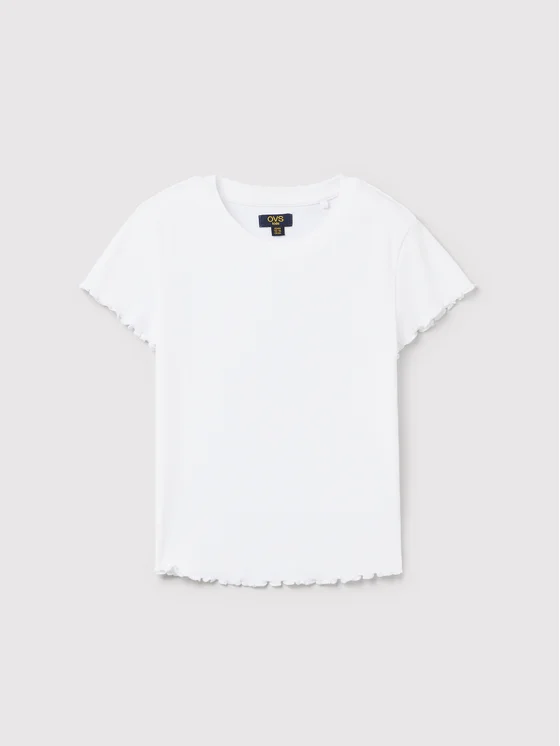 OVS T-Shirt 1477247 Weiß Regular Fit
