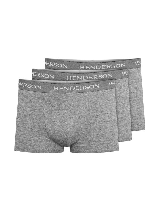 Henderson Henderson Komplet 3 par bokserek 39434 Szary