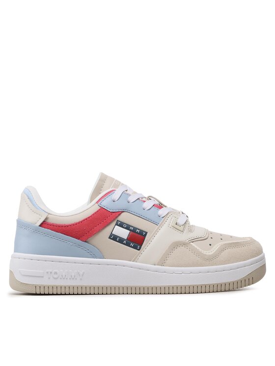 Tommy Jeans Tommy Jeans Sneakersy Basket Wmn EN0EN02052 Beżowy