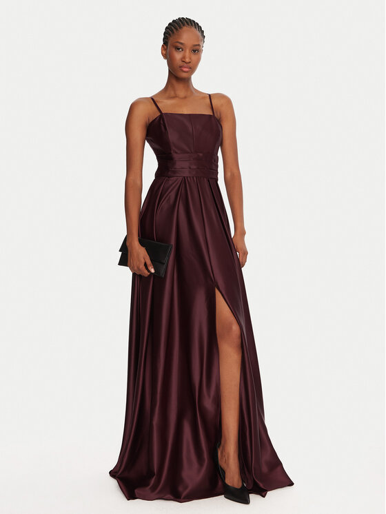 Rinascimento Rinascimento Abendkleid CFC0020046002 Dunkelrot Slim Fit