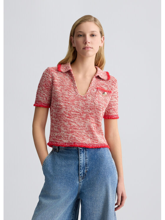 Sweter Liu Jo, Rozmiar M, Czerwony, CA5262MS029M9175