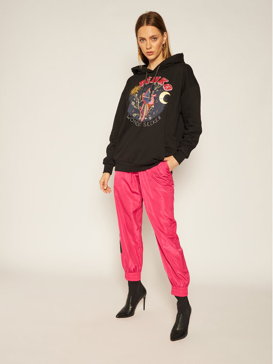 PINKO Pinko Mikina Armando AI 20-21 BLK01 1G15BQ Y54B Černá Regular Fit