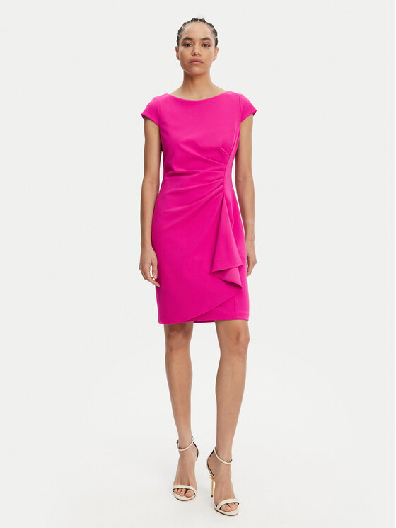 DKNY DKNY Koktélruha DD5AC20B Rózsaszín Slim Fit