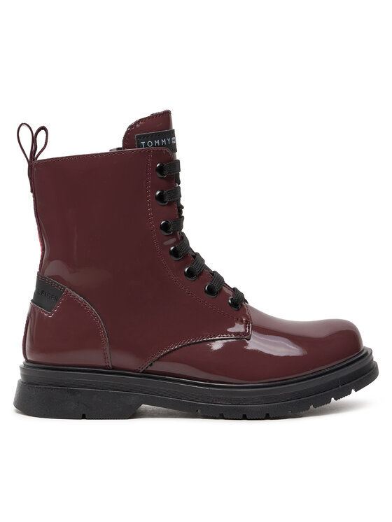 Tommy Hilfiger Členková obuv T4A5-33588-0775 M Bordová