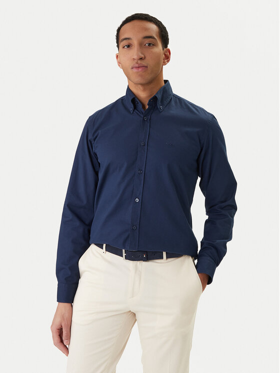 BOSS BOSS Cămașă Rickert 50553001 Bleumarin Regular Fit
