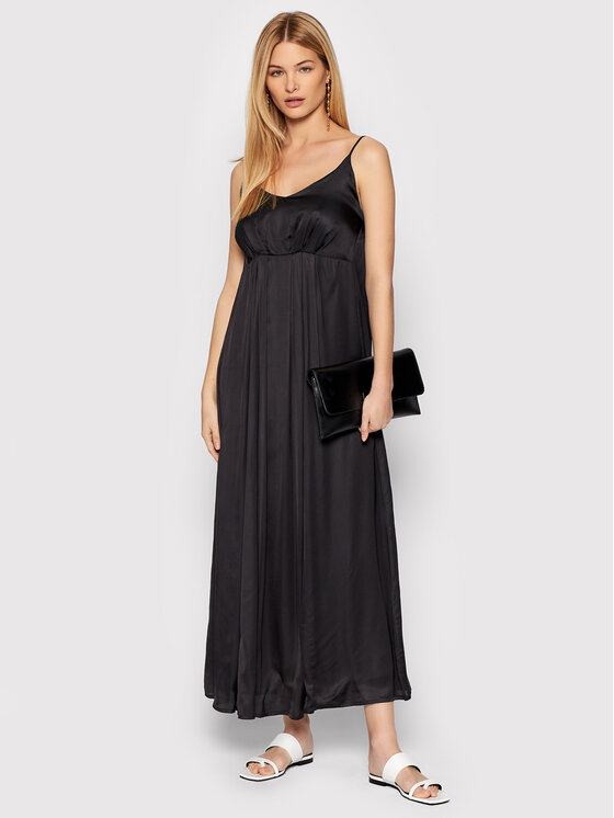 Fracomina Fracomina Kleid für den Alltag FR22SD3018W41301 Schwarz Regular Fit