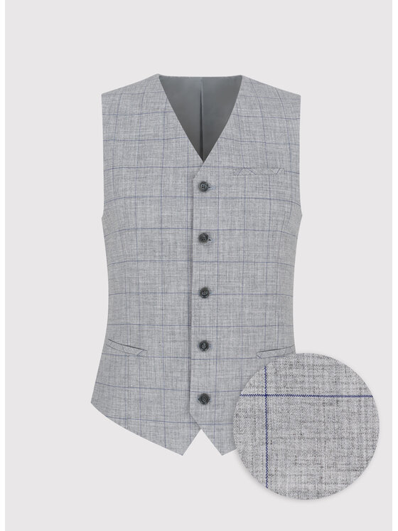 Pako Lorente Pako Lorente Kamizelka P24SF-8G-002 Szary Slim Fit