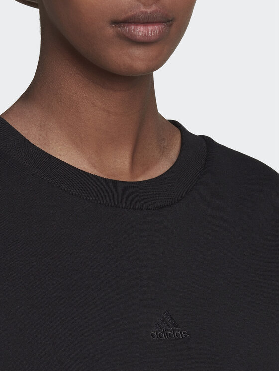 adidas adidas Μπλούζα ALL SZN Fleece Sweatshirt HJ7995 Μαύρο Loose Fit
