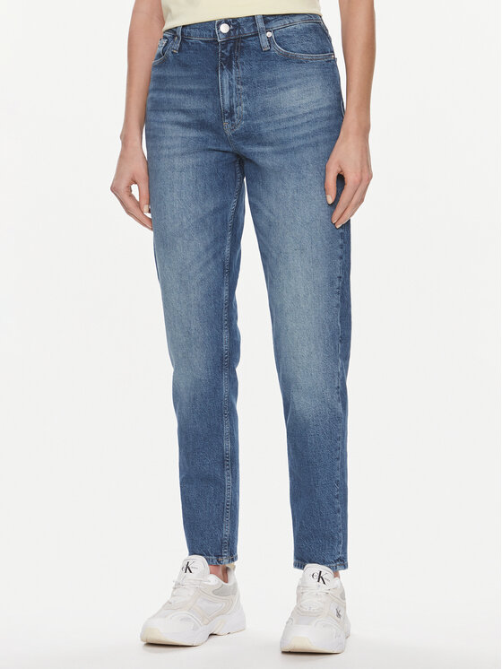 Calvin Klein Jeans Džinsi J20J222151 Zils Mom Fit