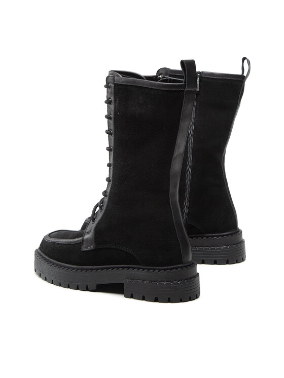 Simple Simple Schnürstiefeletten SL-52-02-000089 Schwarz