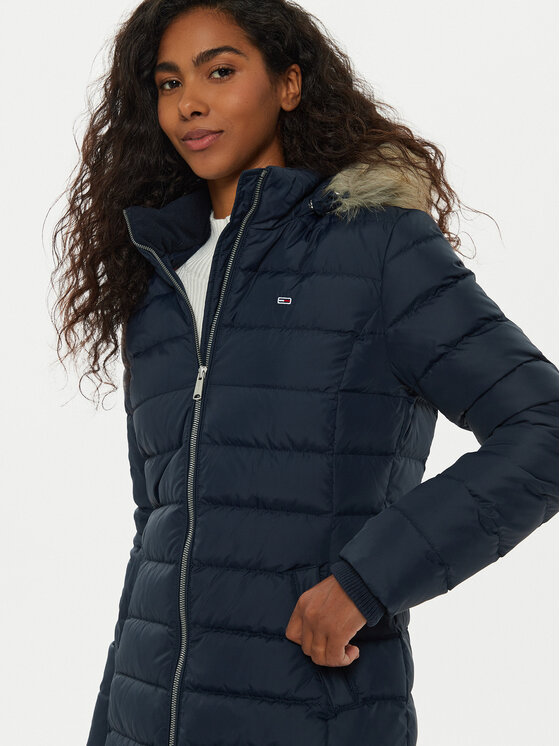 Tommy Jeans Tommy Jeans Geacă din puf Essential DW0DW18864 Bleumarin Slim Fit