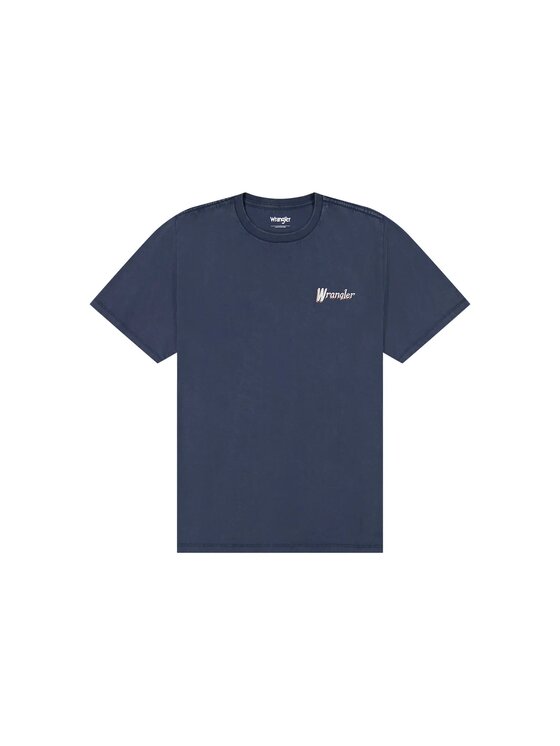 Wrangler Wrangler T-Shirt GRAPHIC TEE Niebieski Relaxed Fit