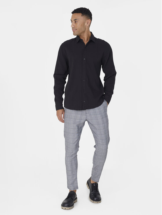 Brave Soul Brave Soul Риза MSH-659PAXTON Черен Straight Fit