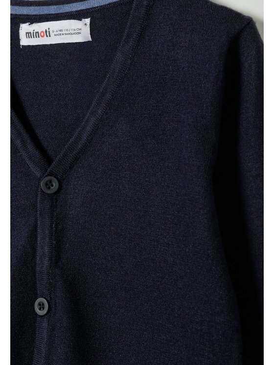 minoti minoti Kardigan 27KNIT44 Granatowy Regular Fit