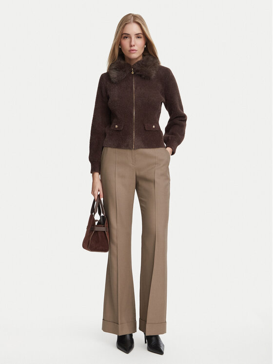 Morgan Morgan Strickjacke 262-MBOBBY Dunkelbraun Regular Fit