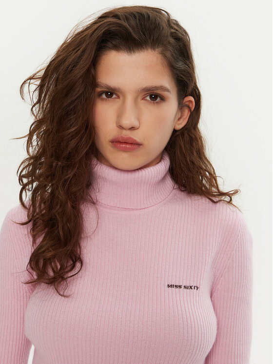 Miss Sixty Miss Sixty Rollkragenpullover 6L3RJ7311000 Rosa Regular Fit