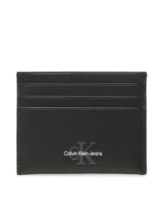 Calvin Klein Jeans Etui za kreditne kartice Monogram Soft Cardcase 6cc K50K510431 Črna