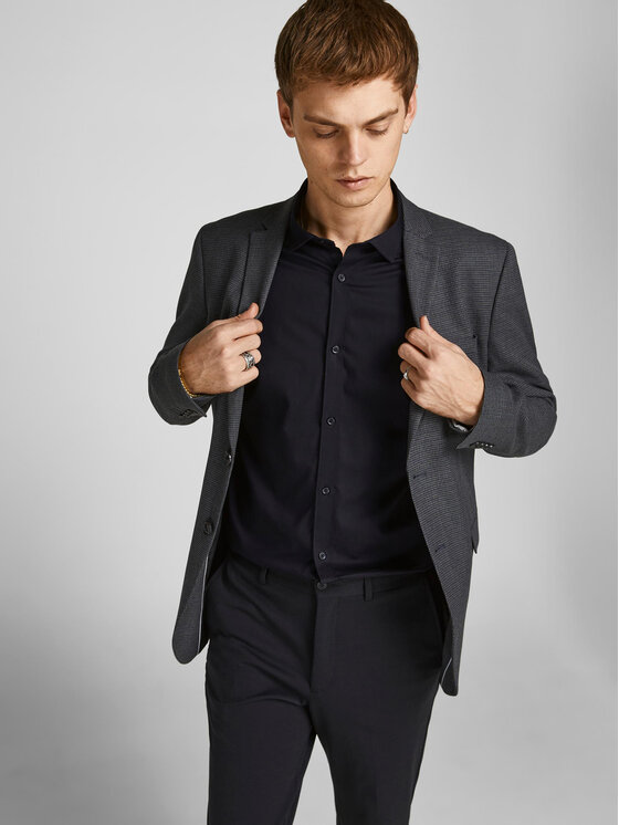Jack & Jones Jack & Jones Cămașă 12201905 Negru Slim Fit