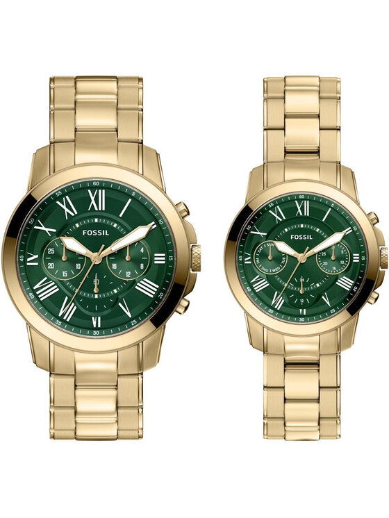 Fossil Fossil Hodinky FS6201SET Zlatá