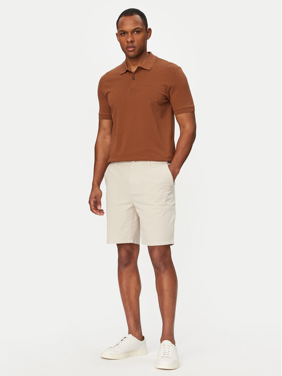 BOSS BOSS Шорти от плат H-Kane1 50555235 Кремав Modern Fit