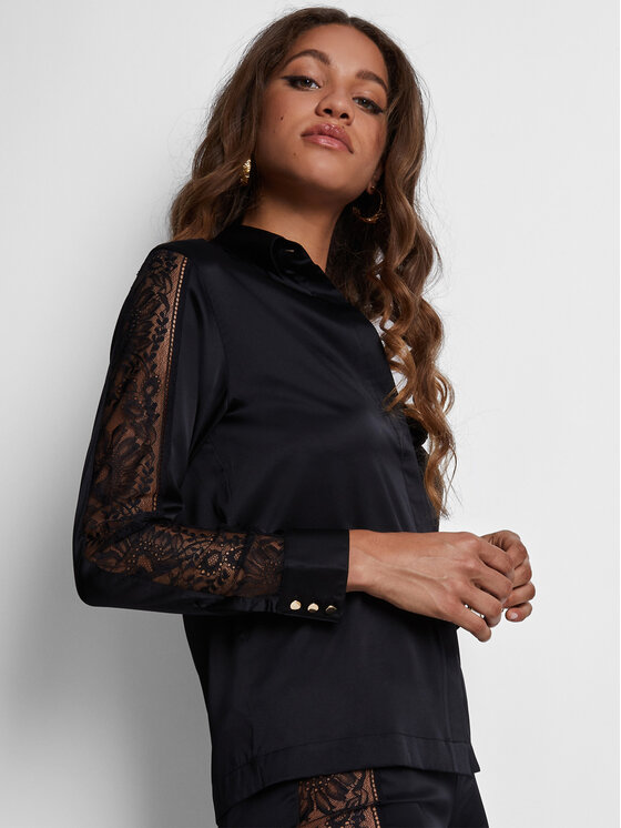 Aubade Aubade Maglietta del pigiama 2S44 Nero Regular Fit